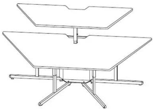 Bretford 3579-GML - INSTRUCTION CENTER WITH SHELF - 1