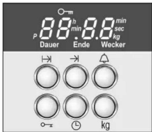 8.8 min 8.8 min Dauer Ende Wecker → → ↑ ← ↓ kg
