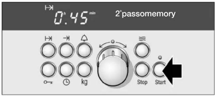 0h 45 min 2°passomemory Stop Start