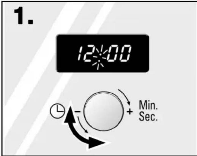 1. 12:00 Min. Sec.