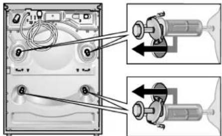 Diagram showing internal components of a device with labeled parts and directional arrows indicating movement or assembly.