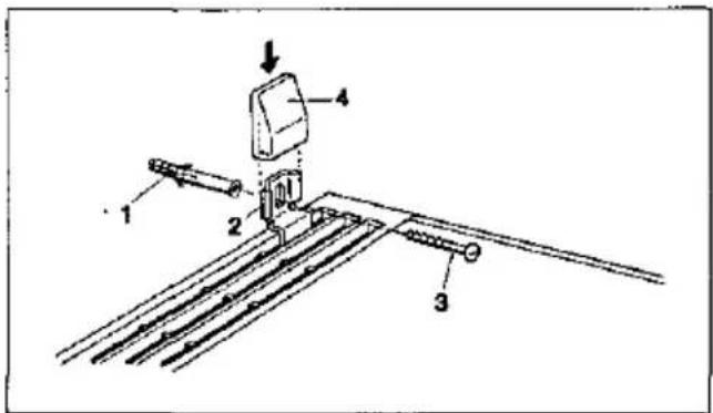 BOSCH KSK34452SD - Fixation de l'appareil au mur - 1