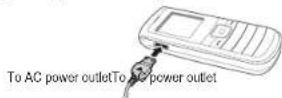 SAMSUNG SPH-E1100 - Charge the battery - 1