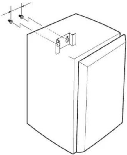 Line drawing of a 3D rectangular block with internal connectors and a small inset showing a switch (no text or symbols)