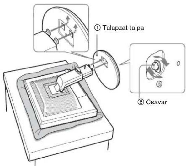 ① Talapzat talpa ② Csavar