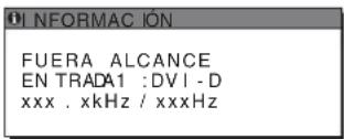 SONY SDM-S75N - Si aparece "xxx.xkHz/ xxxHz" - 1