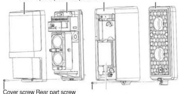 Cover screw Rear part screw