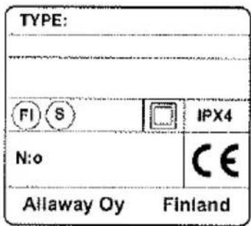 Allaway PM 30 - Apparatdata för service - 1