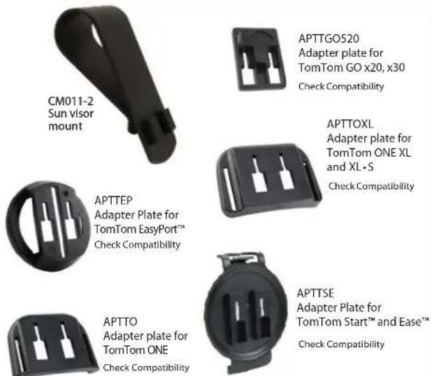 Arkon TT111 - TT111 | Sun Visor Mount for TomTom GPS - 1