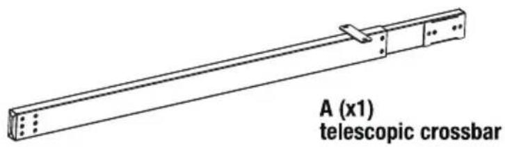 A (x1) telescopic crossbar