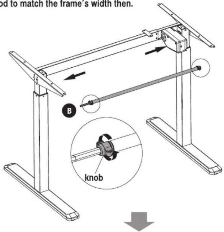 od to match the frame's width then. B knob