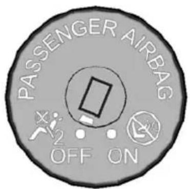 PASSENGER AIRBAG OFF ON