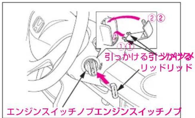 ①① 引っかける引づかけする リッドリッド エンジンスイッチノブエンジンスイッチノブ