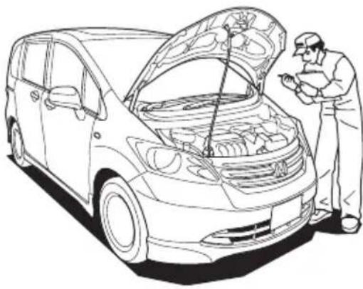 Honda Freed (2008) - 日常点検 - 2