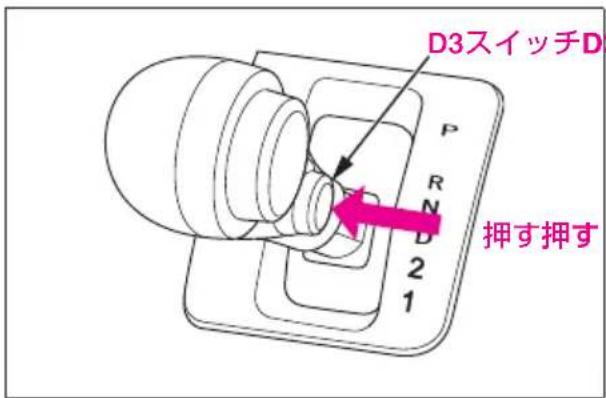 D3スイッチD P R N D 2 1 押す押す