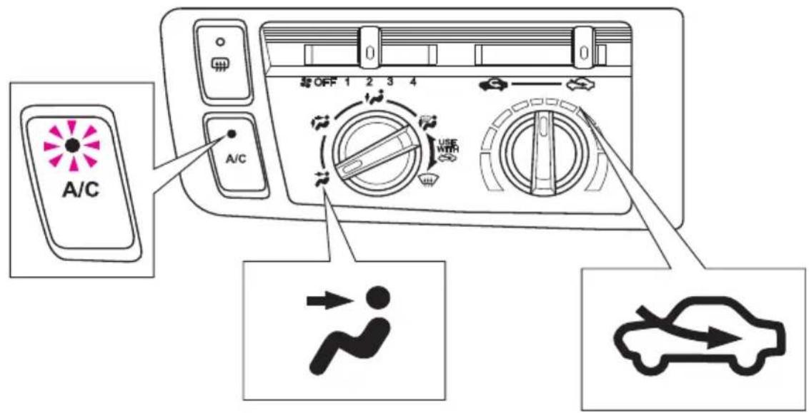 Honda Freed (2008) - ●冷房するとき - 1
