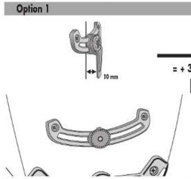 Option 1 10 mm = + 3
