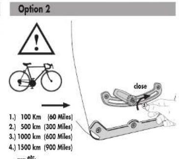 Option 2 1.) 100 Km (60 Miles) 2.) 500 km (300 Miles) 3.) 1000 km (600 Miles) 4.) 1500 km (900 Miles) ..... etc. close