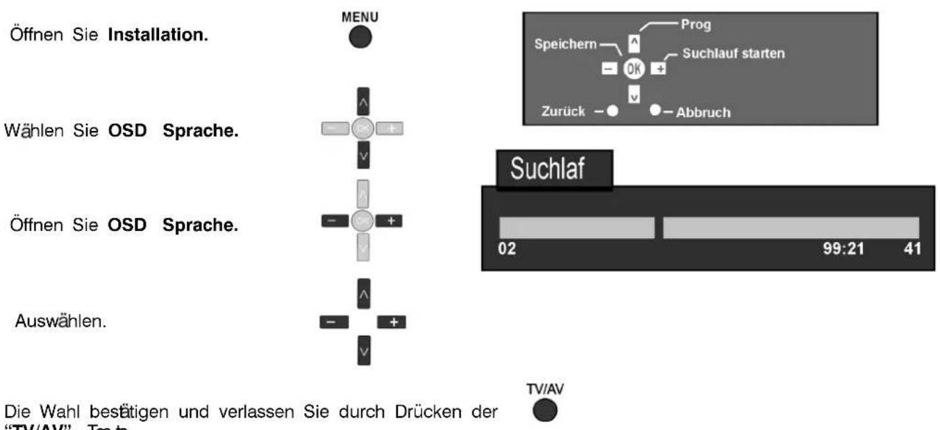 PANASONIC TX-25PX1D - OSD (Menüsprache) - 1