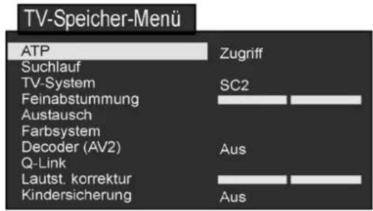 PANASONIC TX-25PX1D - Manuelle Programmsuche (Frontseite) - 5
