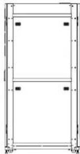 Pure structural diagram of a rectangular frame with no text, numbers, or symbols