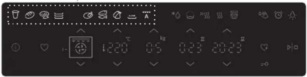 GORENJE BO758A31BG - B) TOIDUVALMISTAMINE TOIDULIIGI VALIMISEGA (automaatrežiim) - 1