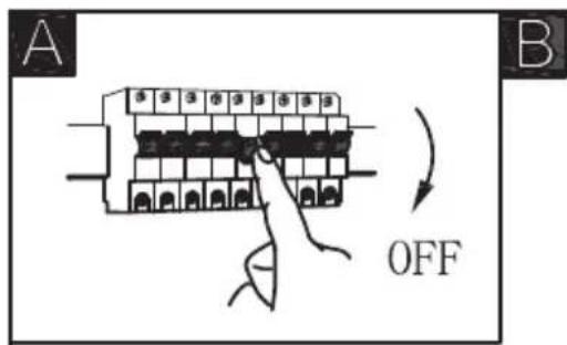 A B OFF