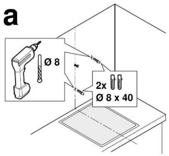 a Ø 8 2x Ø 8 x 40
