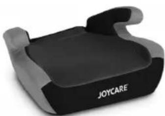 Black and gray JOYCARE car seat with 'JOYCARE' branding (no additional text or symbols visible)