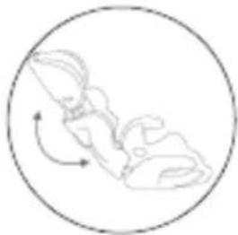 Simple line drawing of a mechanical device inside a circle (no text or symbols).