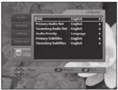 Language GSD : English Primary Audio Out : English Secondary Audio Out : English Audio Priority : Language Primary Subtitles : English Secondary Subtitles : English