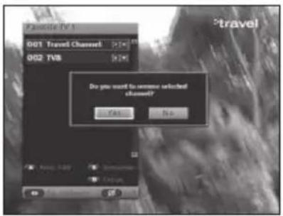 Favorite TV3 001 Travel Channel 002 TV8 Do you want to choose selected channel? OK Cancel Help