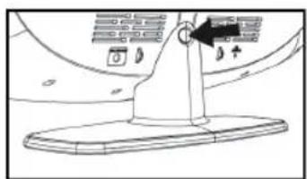 Diagram showing a mechanical or electrical component with labeled parts and directional arrows indicating motion or force.