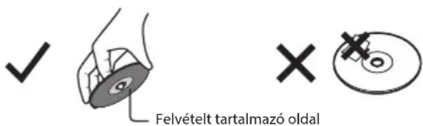 Felvételt tartalmazó oldal