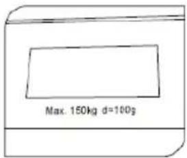 Max. 150kg d=100g