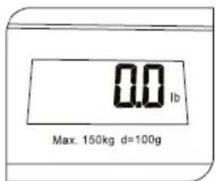 0.0 lb Max. 150kg d=100g