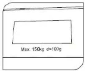Max. 150kg d=100g