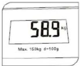58.9 kg Max. 150kg d=100g
