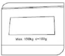 Max. 150kg d=100g