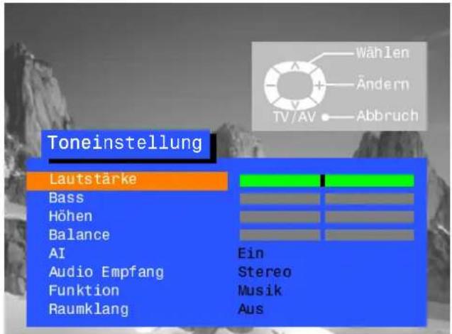 PANASONIC TX-25SL1FZ - Über die Toneinstellung können Sie alle Aspekte der Tonqualität nach Ihren Wünschen einstellen. - 6