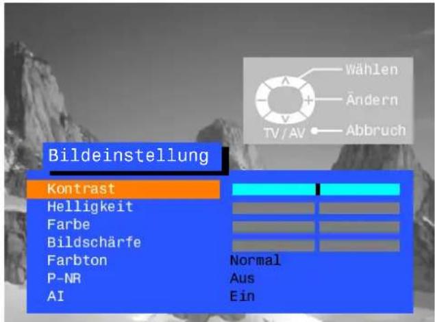 PANASONIC TX-25SL1FZ - Über die Bildeinstellung können Sie die Bildqualität nach Ihren Wünschen einstellen. - 6