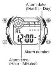 CASIO Collection W-213-2AVES - To toggle between 12-hour and 24-hour timekeeping - 1