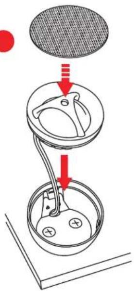 Diagram illustrating a mechanical assembly with labeled parts and directional arrows indicating motion or force.
