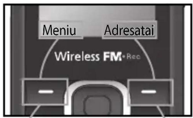 Meniu Adresatai Wireless FM*Rec