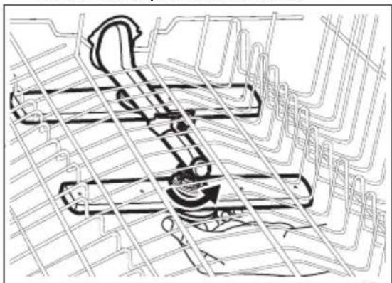 ELECTROLUX KEMC3210L - Čištění horních ostřikovacích ramen - 4