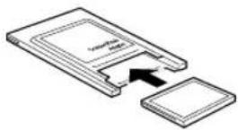 EPSON PowerLite 835p - Inserting a Memory Card in the Projector - 1