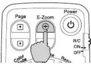 Page E-Zoom Power R/C ON OFF Color Mode Res/>