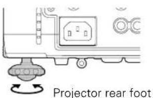 Projector rear foot