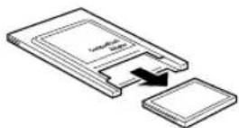 EPSON PowerLite 835p - Removing a Memory Card - 1