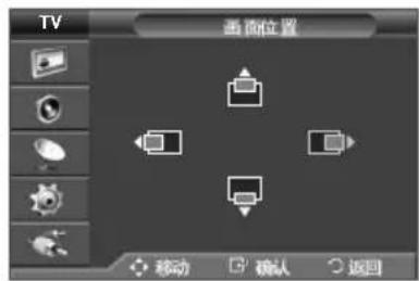 TV 画图位置 移动 确认 返回